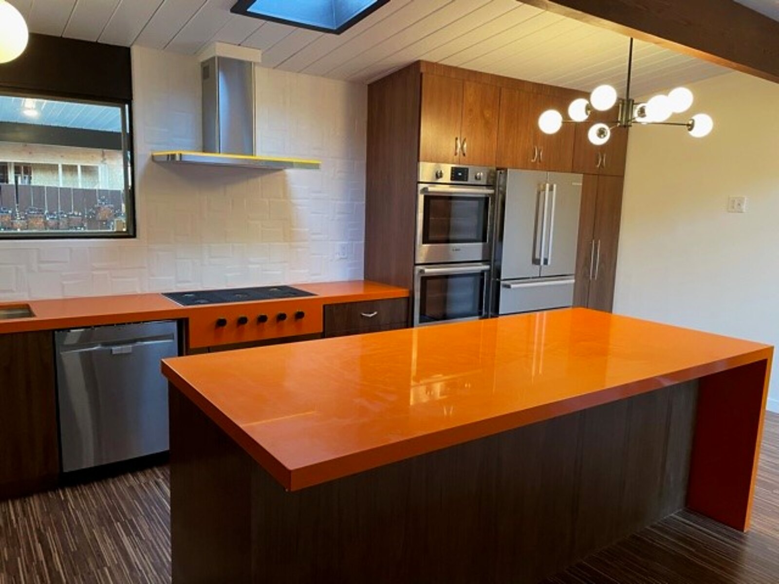 Orange Zero surface in a real kitchen setting